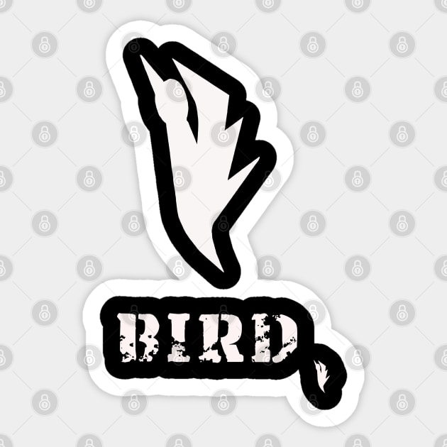 Store logo bird white Sticker by Bird